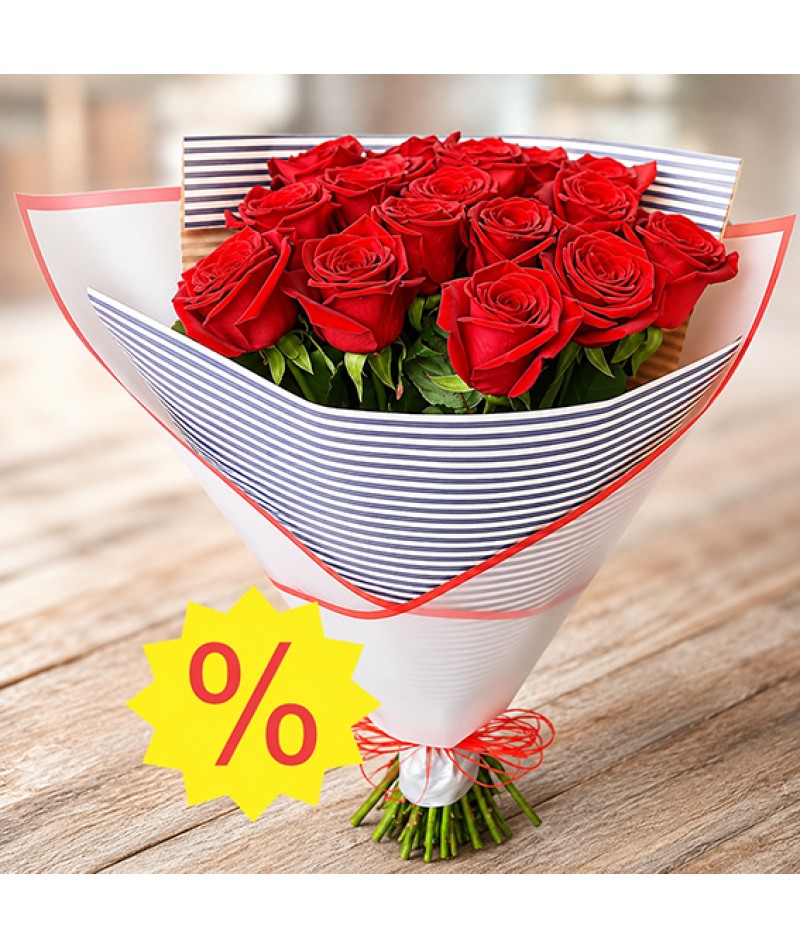 Bouquet of red roses