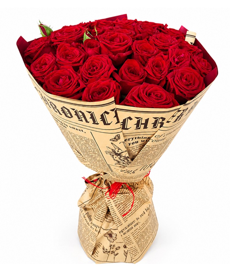 Bouquet of red roses