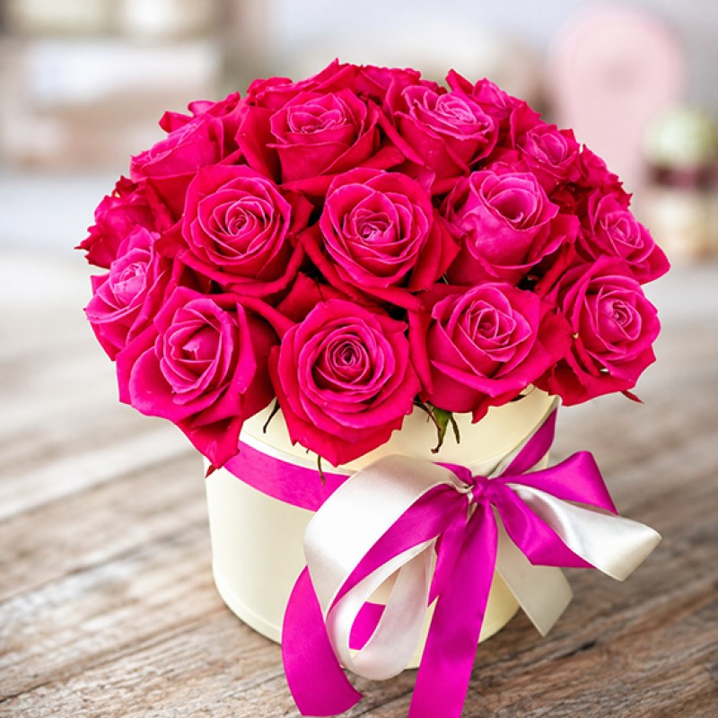 Roses in box