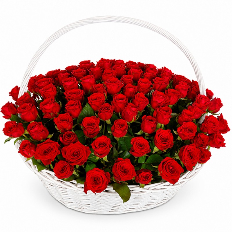 Big basket of roses