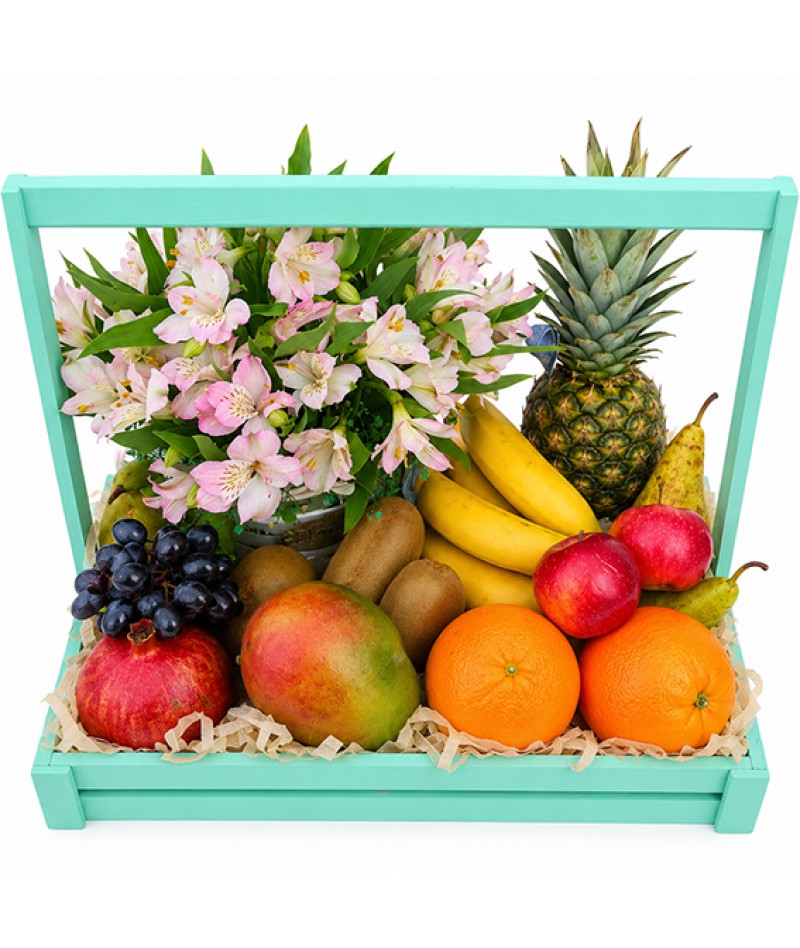 Gift set Flowers and fruits